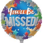 FOIL BALLOON YOU'LL BE MISSED
