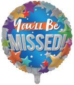 FOIL BALLOON YOU'LL BE MISSED