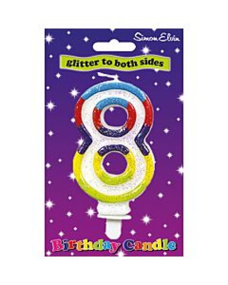 67 CANDLE NUMERAL MULTI 8 - Image 1