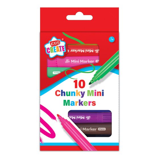 67 CHUNKY MINI MARKERS KIDS CREATE - Image 1