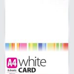 A4 WHITE CARD – 8 SHEETS (220GSM)