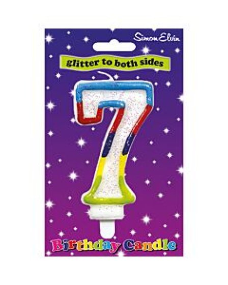 68 CANDLE NUMERAL MULTI 7 - Image 1