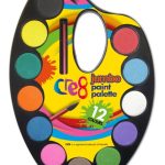 CRE8 JUMBO PAINT PALETTE – 12 COLOURS
