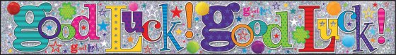 68 GOOD LUCK CELEBRATION BANNER – 2.7 M - Image 1