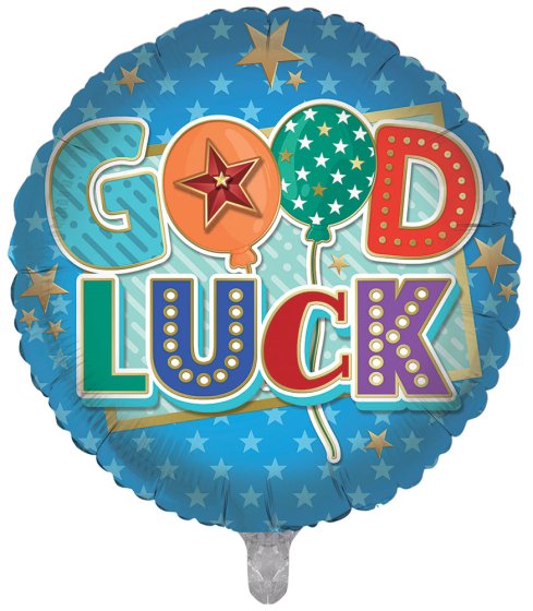 68 FOIL BALLOON GOOD LUCK - Image 1