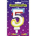 CANDLE NUMERAL MULTI 5