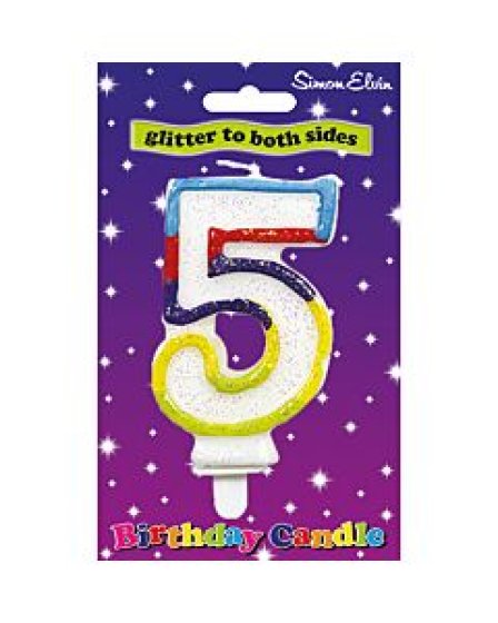 70 CANDLE NUMERAL MULTI 5 - Image 1