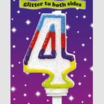 CANDLE NUMERAL MULTI 4