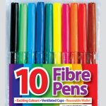 FIBRE PENS 10 PACK