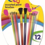 CRE8 ASSORTED PAINT BRUSHES – 12 PACK
