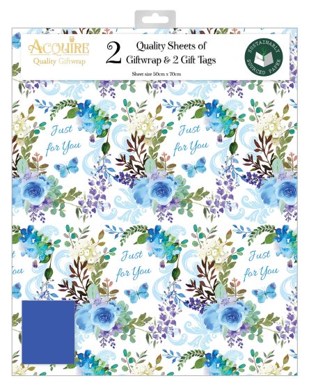 71 FLORAL WISHES GIFT WRAP SET - Image 1