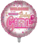 FOIL BALLOON IT'S A GIRL - Image 2