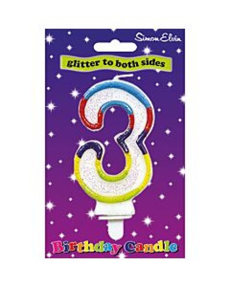 72 CANDLE NUMERAL MULTI 3 - Image 1