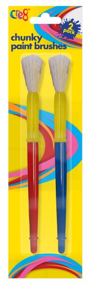 72 CRE8 CHUNKY PAINT BRUSHES – 2 PACK - Image 1