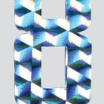 HOLOGRAPHIC NUMERALS NO 8