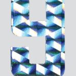 HOLOGRAPHIC NUMERALS NO 9