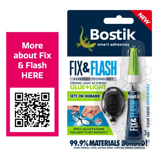 74 GLUE FIX N FLASH BOSTIK 3G - Image 1