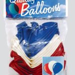 BALLOONS RED WHITE BLUE 12IN