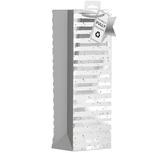 76 BOTTLE BAG SILVER STARS - Image 1