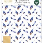 BLUE FEATHERS GIFT WRAP SET