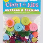 BUTTONS AND SEQUINS CRAFT PACK – ASSORTED COLOURS
