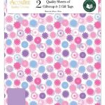 SPIRO FLOWERS PASTEL GIFT WRAP SET