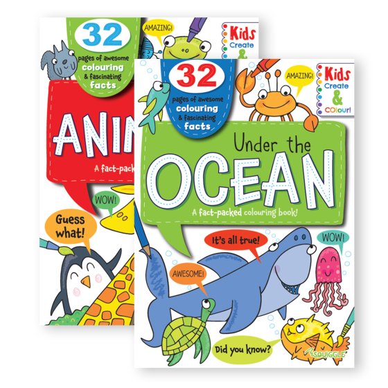 78 COLOURING AND FACTS BOOK – ANIMALS - Image 1