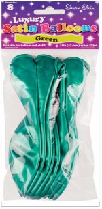 BALLOONS SATIN 11IN 8S GREEN - Image 2
