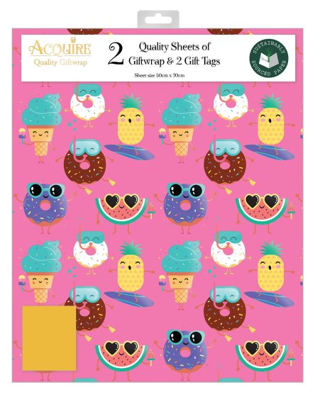 79 DOUGHNUT DREAMS GIFT WRAP SET - Image 1