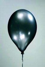 BALLOONS SATIN 11IN 8S BLACK