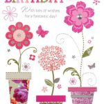 BIRTHDAY CARD – FLOWER POTS DESIGN