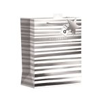 GIFT BAG LRG SILVER CELEBRATE