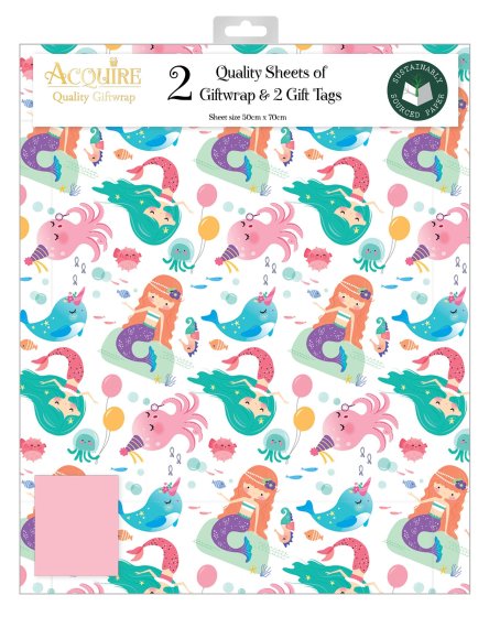 80 UNDER THE SEA GIFT WRAP SET - Image 1