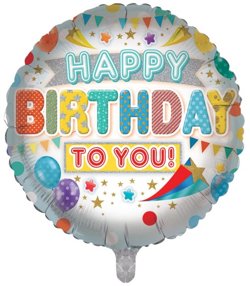 81 FOIL BALLOON HAPPY BIRTHDAY TO YOU - Image 1