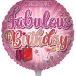 FOIL BALLOON FABULOUS BIRTHDAY