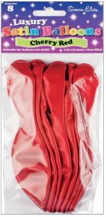 BALLOONS SATIN 11IN 8S CHERRY - Image 2