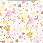 PASTEL HEARTS GIFT WRAP SET