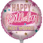 FOIL BALLOON HAPPY BIRTHDAY BEST WISHES