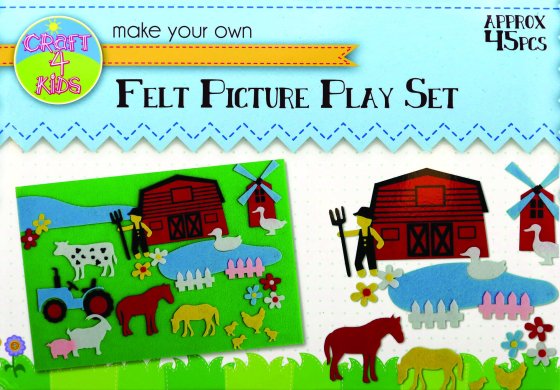 86 FELT PICTURE PLAY SET – ASSORTED DESIGNS (45PCS) - Image 1