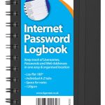 INTERNET PASSWORD LOGBOOK – A5 BLACK