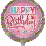 FOIL BALLOON HAPPY BIRTHDAY PINK