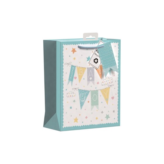 87 GIFT BAG BABY BOY MED - Image 1