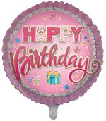 FOIL BALLOON HAPPY BIRTHDAY PINK - Image 2