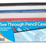 PENCIL CASE CLEAR LARGE 30X12CM
