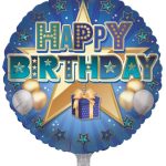 FOIL BALLOON HAPPY BIRTHDAY STAR