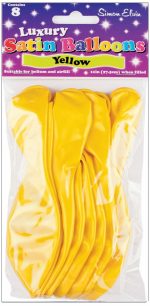 BALLOONS SATIN 11IN 8S YELLOW - Image 2