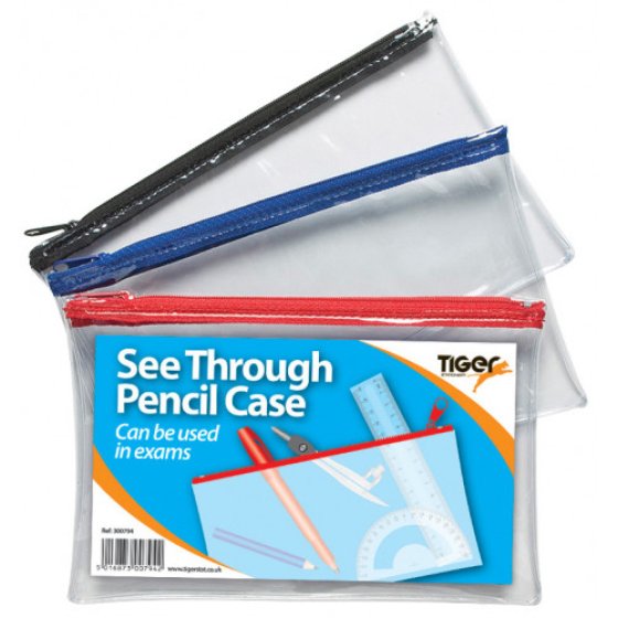 89 PENCIL CASE CLEAR SMALL 20 X 1 - Image 1