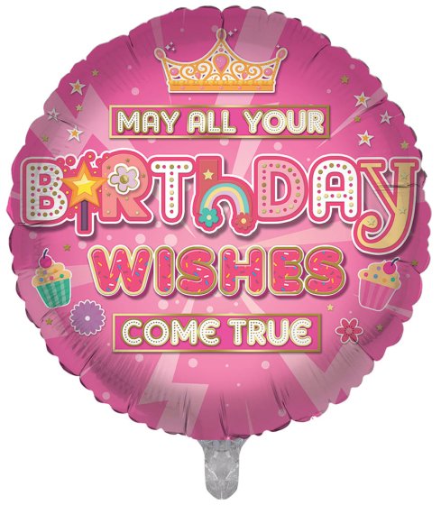 89 FOIL BALLOON HAPPY BIRTHDAY WISHES - Image 1
