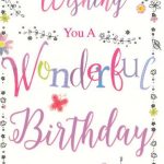 BIRTHDAY CARD – WONDERFUL BIRTHDAY
