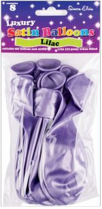 BALLOONS SATIN 11IN 8S LILAC - Image 2